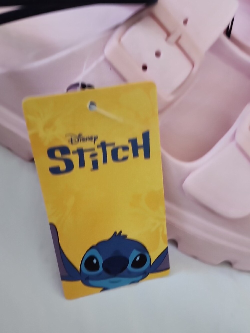 Disney Ground Up Ladies Stitch 2 Piece Strap EVA Slide Sandals NWT Size 9 - Picture 7 of 9